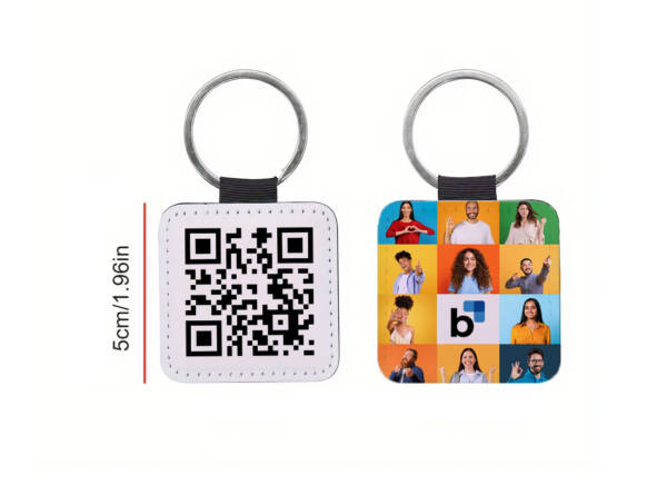 Δερμάτινο Μπρελόκ με QR