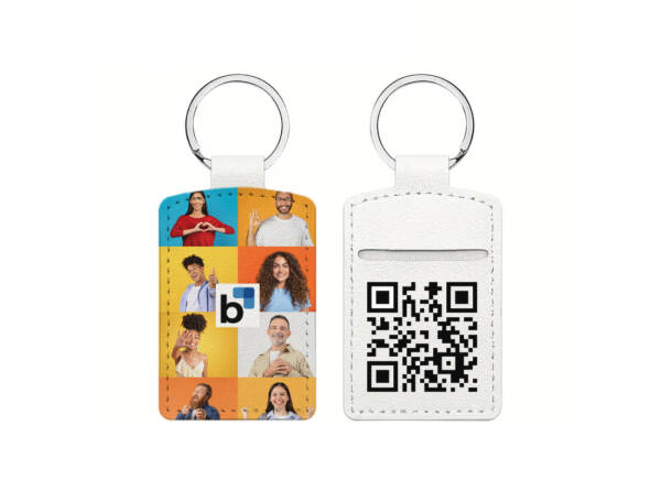 Δερμάτινο Μπρελόκ με NFC & QR
